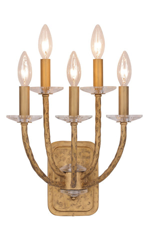 Minka-Lavery - 5285-788 - Five Light Wall Sconce - Atella - Ashen Gold
