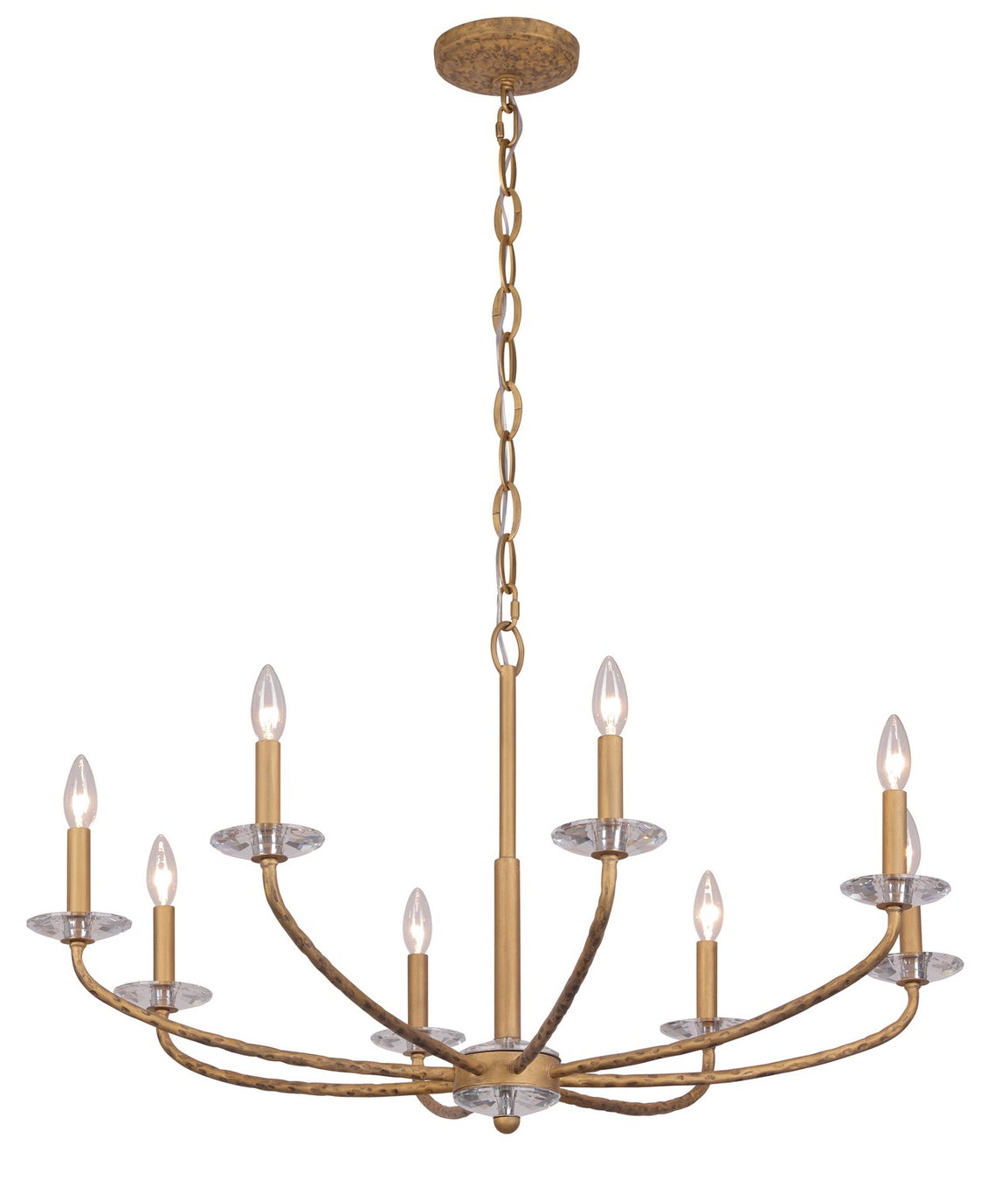 Minka-Lavery - 5287-788 - Eight Light Chandelier - Atella - Ashen Gold