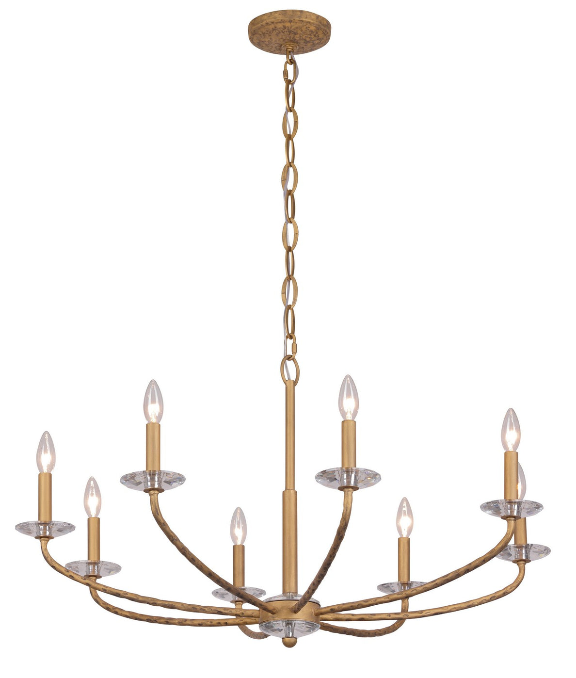 Minka-Lavery - 5287-788 - Eight Light Chandelier - Atella - Ashen Gold