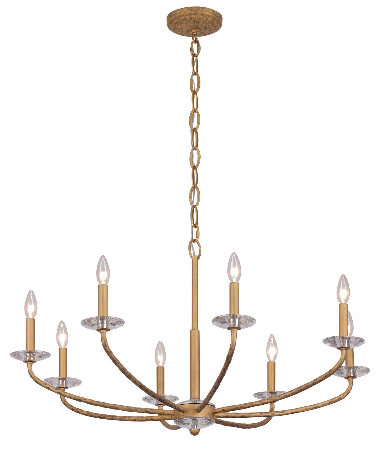 Minka-Lavery - 5287-788 - Eight Light Chandelier - Atella - Ashen Gold