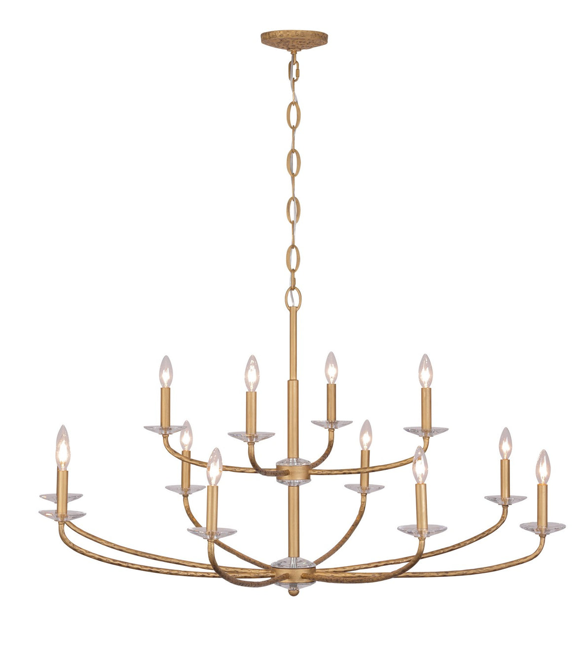Minka-Lavery - 5288-788 - 12 Light Chandelier - Atella - Ashen Gold
