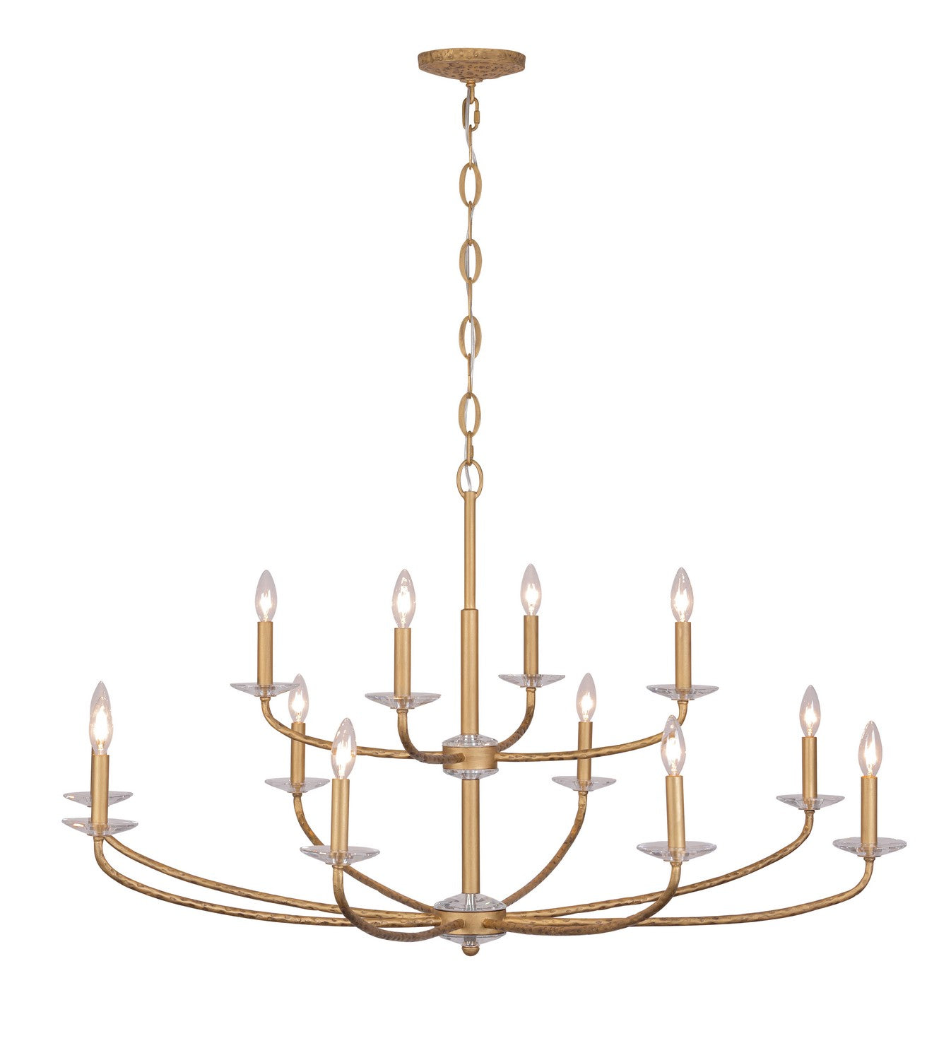 Minka-Lavery - 5288-788 - 12 Light Chandelier - Atella - Ashen Gold