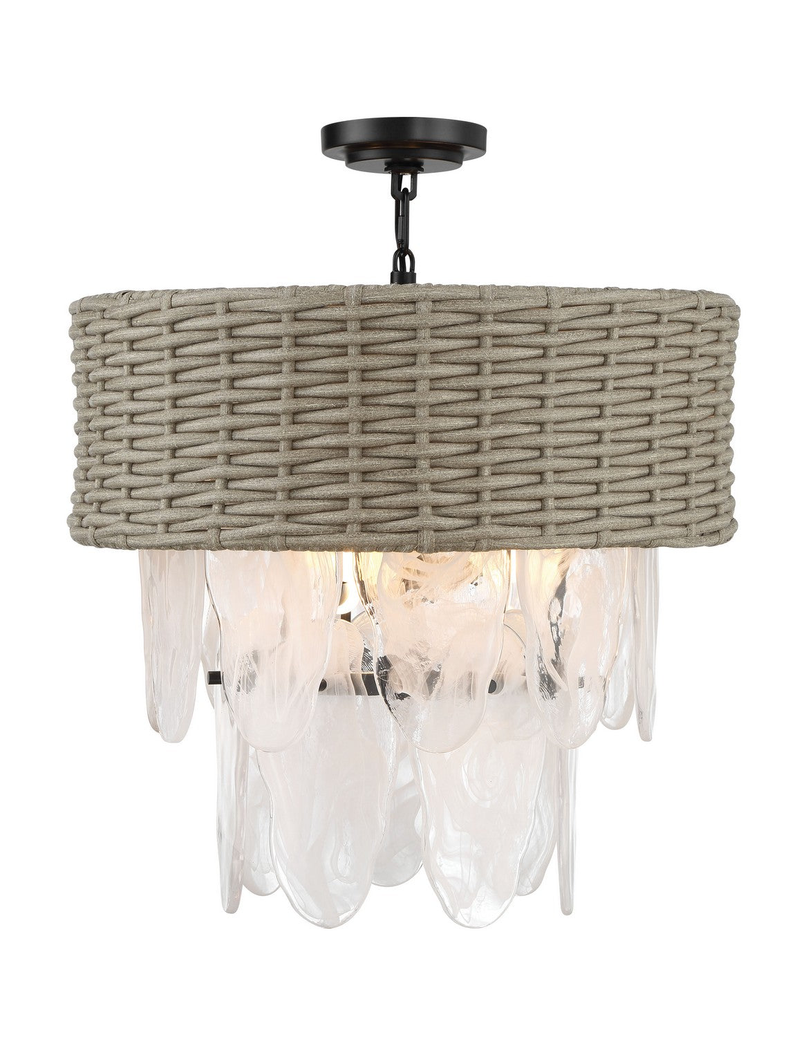 Minka-Lavery - 5296-66A - Six Light Semi Flush Mount - Breakers Isle - Coal