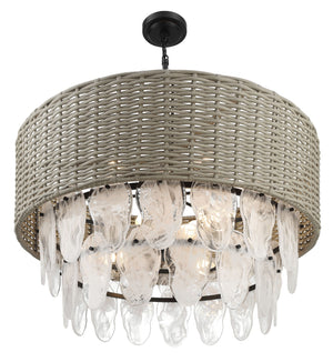 Minka-Lavery - 5297-66A - Nine Light Pendant - Breakers Isle - Coal