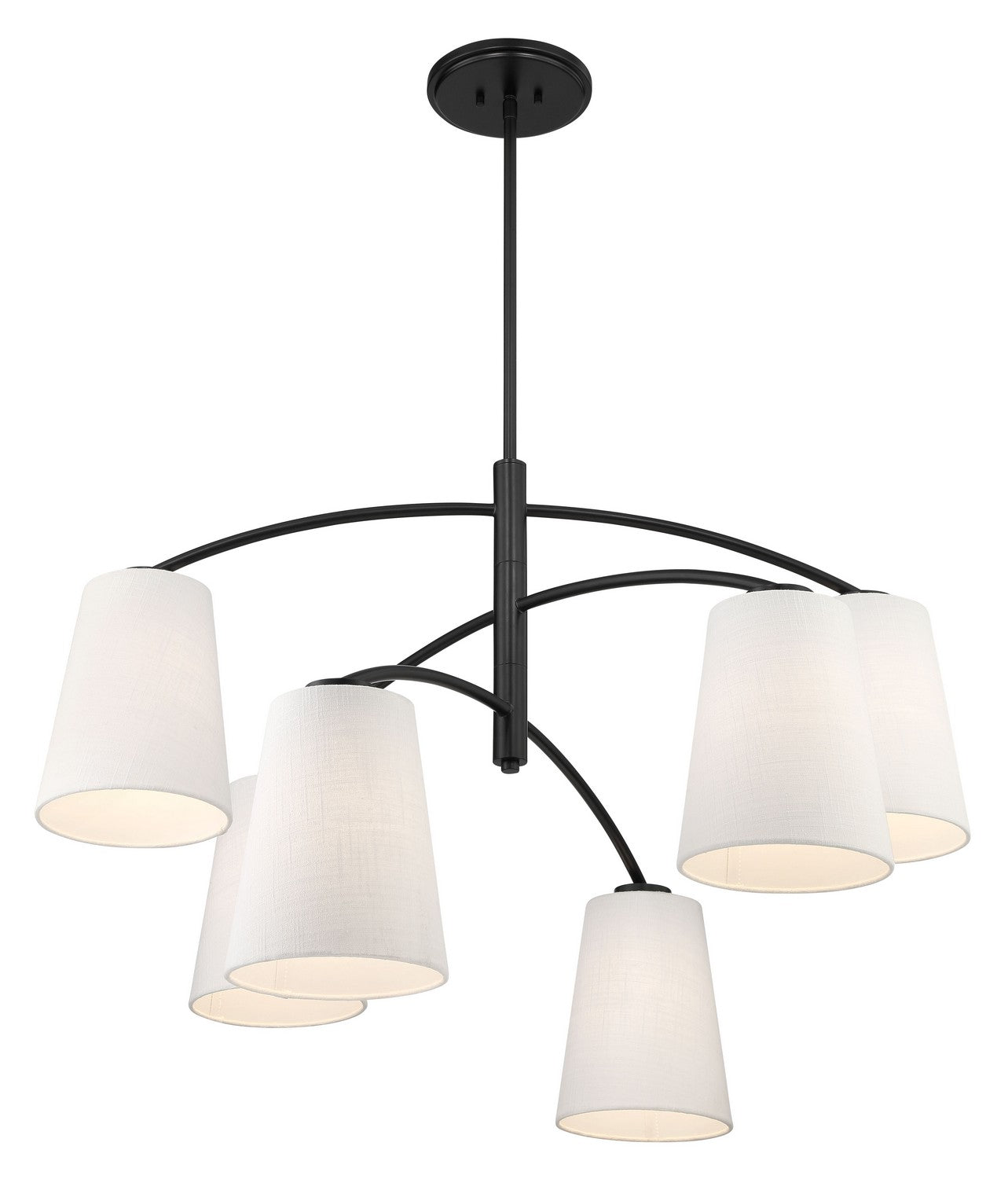 Minka-Lavery - 5397-66A - Six Light Chandelier - Headington - Coal