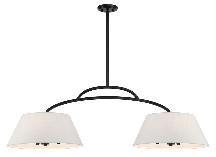Minka-Lavery - 5398-66A - Six Light Island Pendant - Headington - Coal