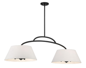 Minka-Lavery - 5398-66A - Six Light Island Pendant - Headington - Coal