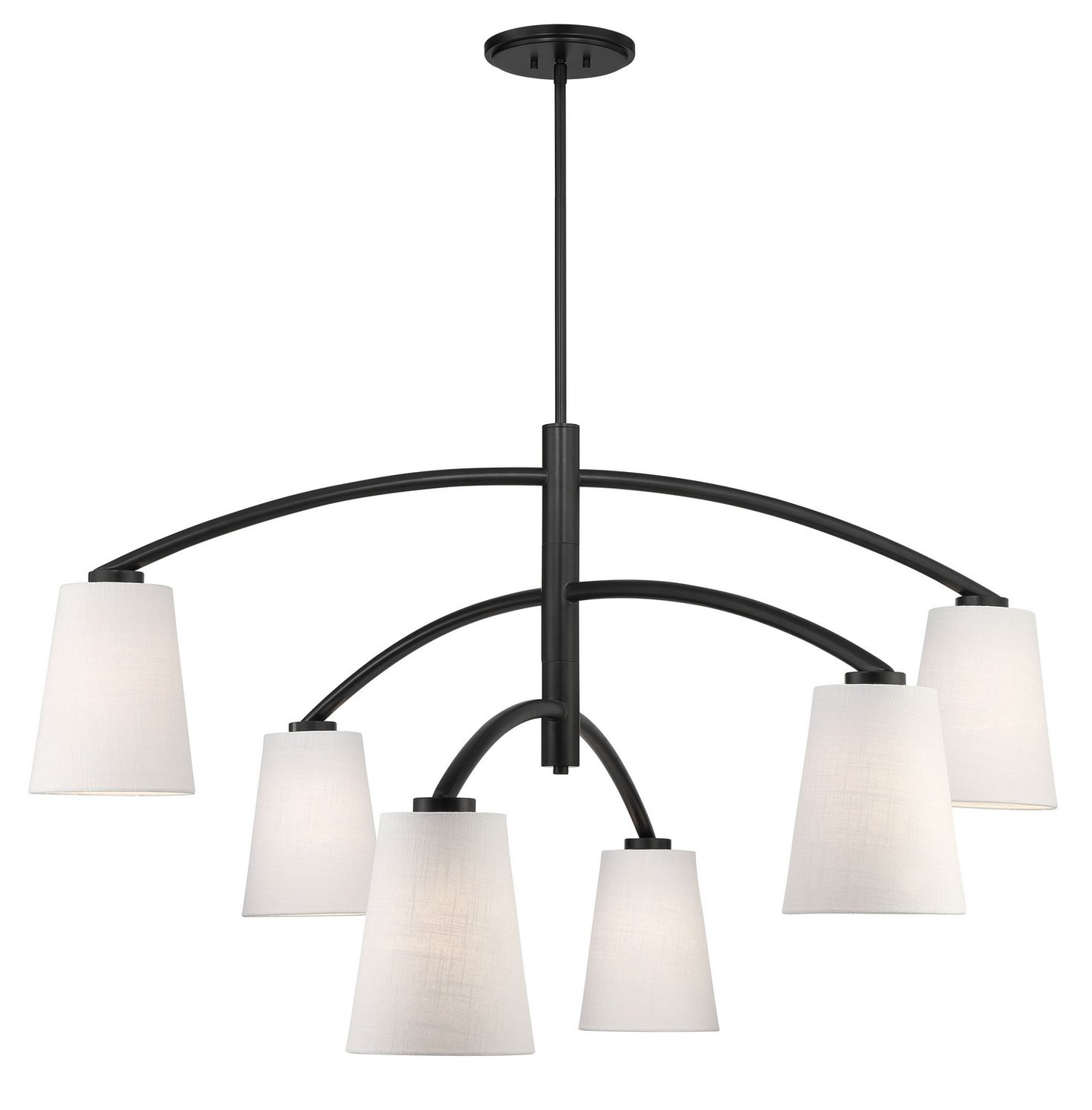 Minka-Lavery - 5399-66A - Six Light Chandelier - Headington - Coal