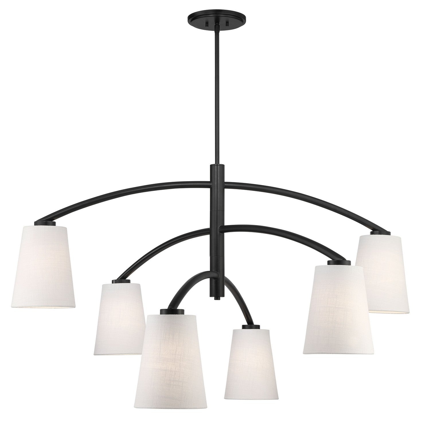 Minka-Lavery - 5399-66A - Six Light Chandelier - Headington - Coal