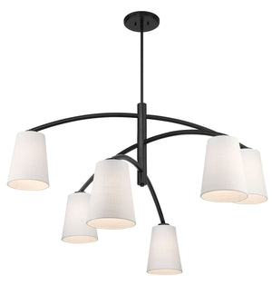 Minka-Lavery - 5399-66A - Six Light Chandelier - Headington - Coal