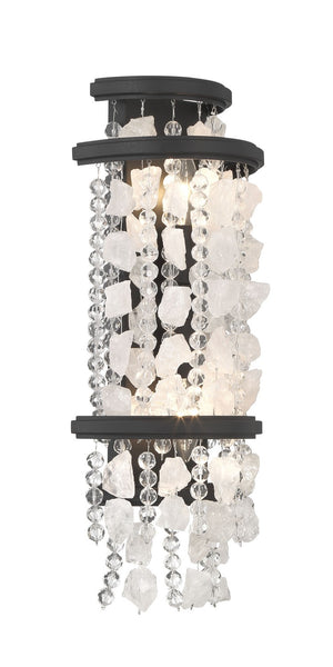 Minka-Lavery - 6702-66 - Two Light Wall Sconce - Shimmering Elegance - Sand Coal