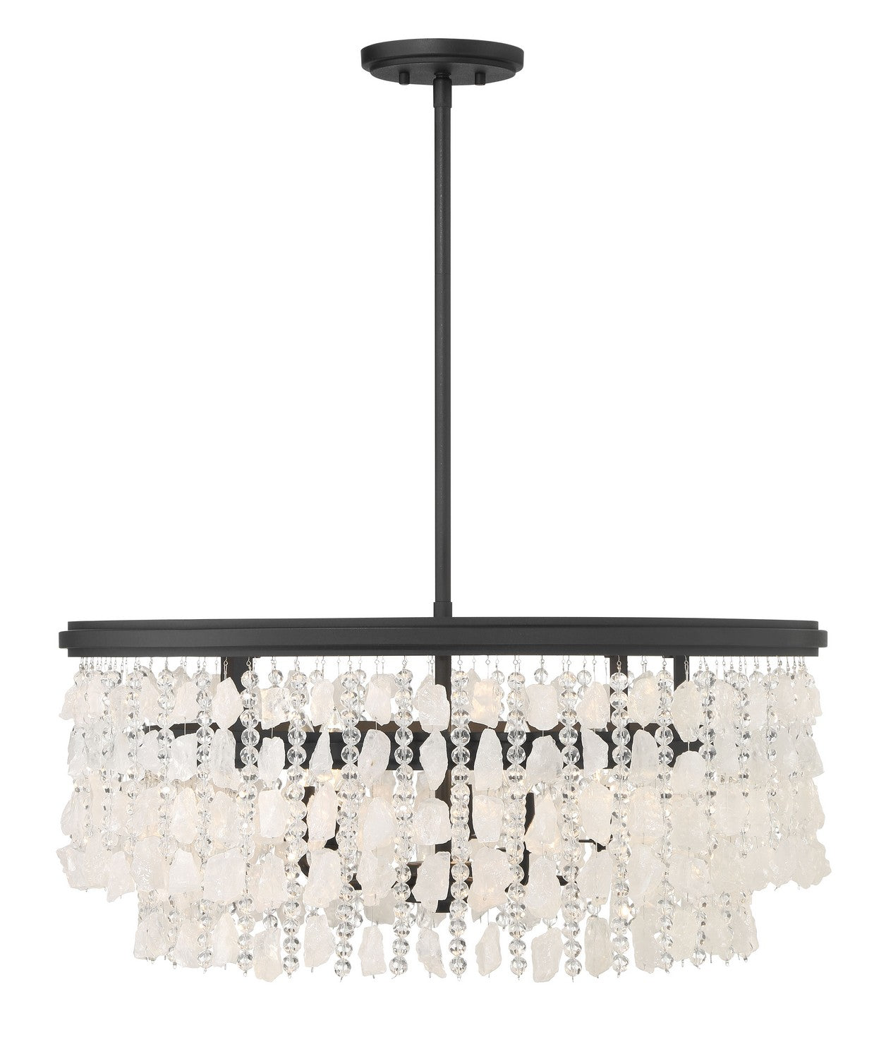 Minka-Lavery - 6705-66 - Five Light Chandelier - Shimmering Elegance - Sand Coal