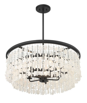 Minka-Lavery - 6705-66 - Five Light Chandelier - Shimmering Elegance - Sand Coal
