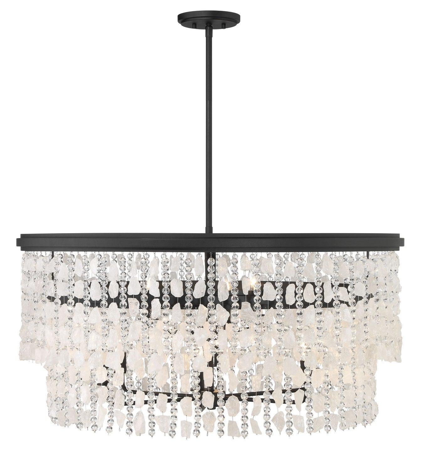 Minka-Lavery - 6706-66 - Nine Light Chandelier - Shimmering Elegance - Sand Coal
