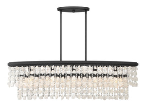 Minka-Lavery - 6707-66 - Five Light Island Pendant - Shimmering Elegance - Sand Coal