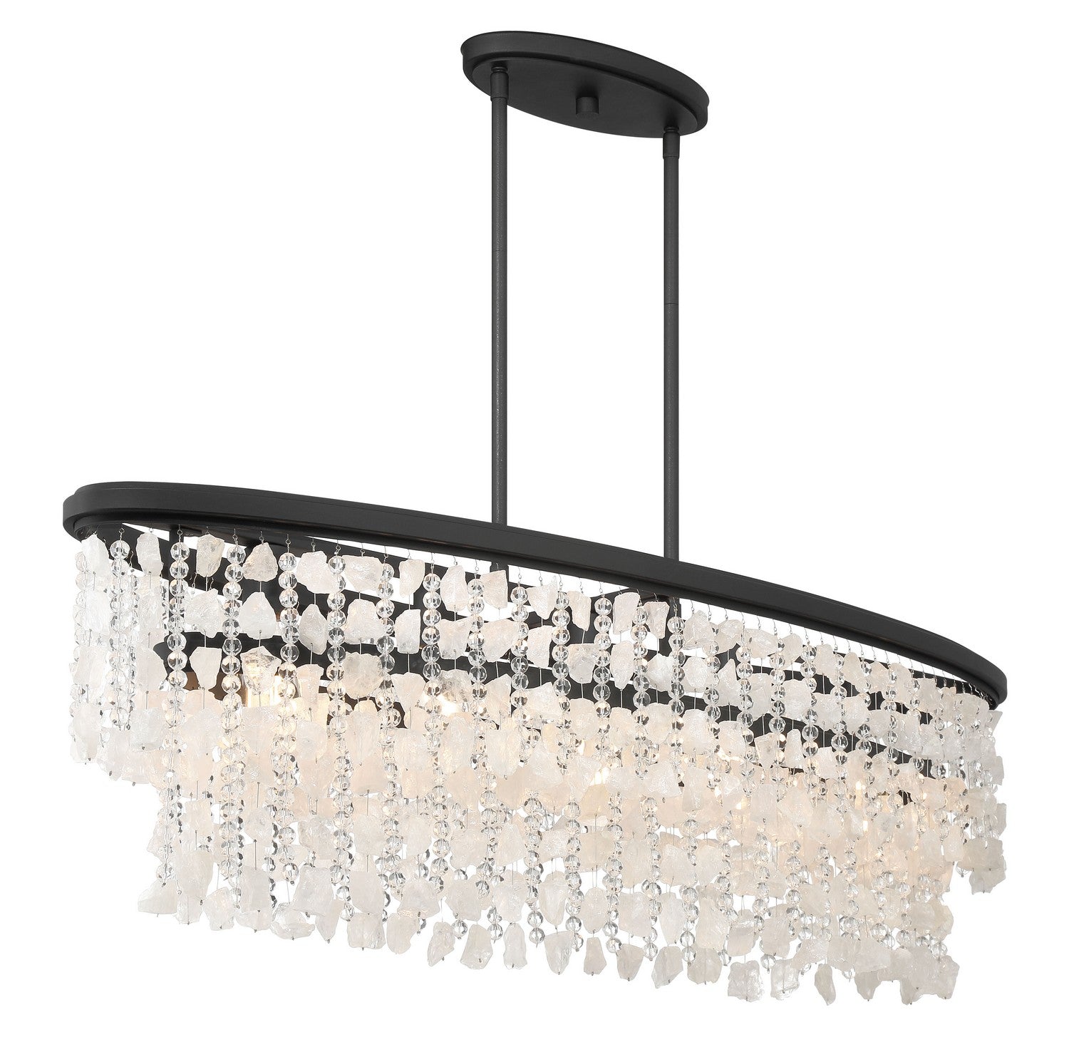 Minka-Lavery - 6707-66 - Five Light Island Pendant - Shimmering Elegance - Sand Coal