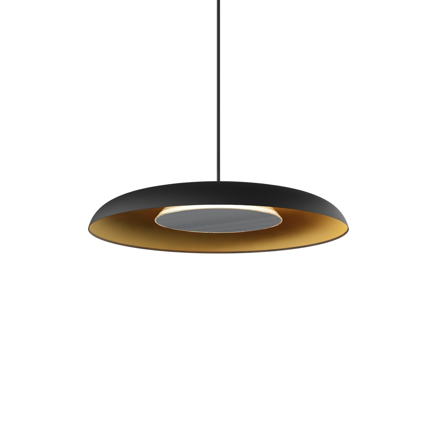 Koncept - RMW-12-SW-BNI-HW+24BD-MBG - LED Wall Sconce - Ramen - Matte Black w/Gold