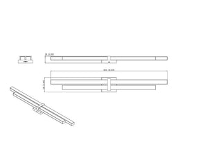 Z-Lite - 1008-40W-MGLD-LED - LED Vanity - Zane - Modern Gold