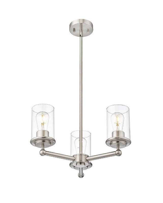 Z-Lite - 742-3BN - Three Light Chandelier - Thayer - Brushed Nickel