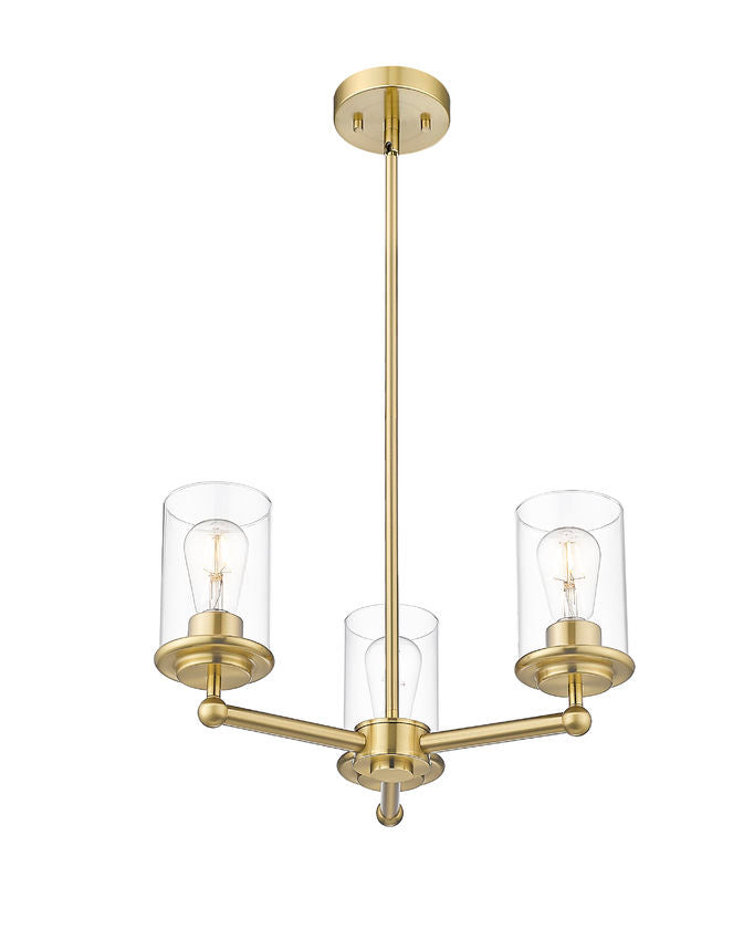 Z-Lite - 742-3LG - Three Light Chandelier - Thayer - Luxe Gold