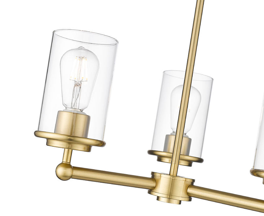 Z-Lite - 742-3LG - Three Light Chandelier - Thayer - Luxe Gold