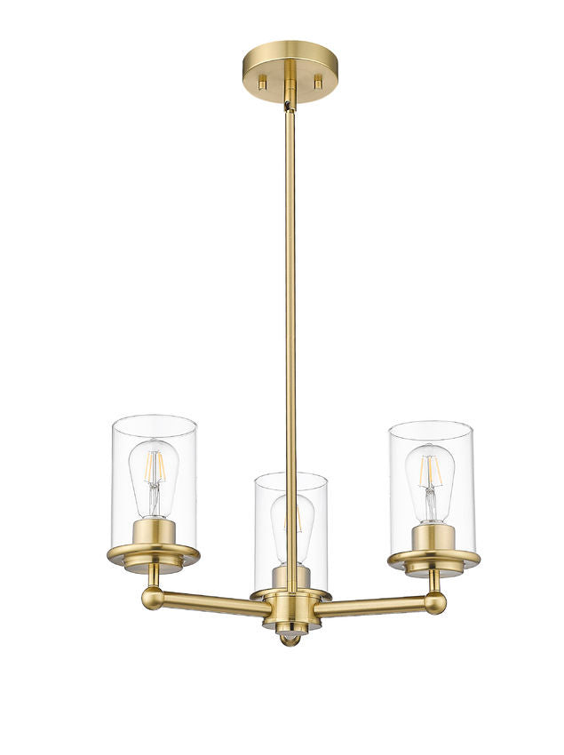 Z-Lite - 742-3LG - Three Light Chandelier - Thayer - Luxe Gold