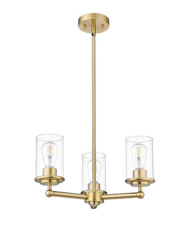 Z-Lite - 742-3LG - Three Light Chandelier - Thayer - Luxe Gold