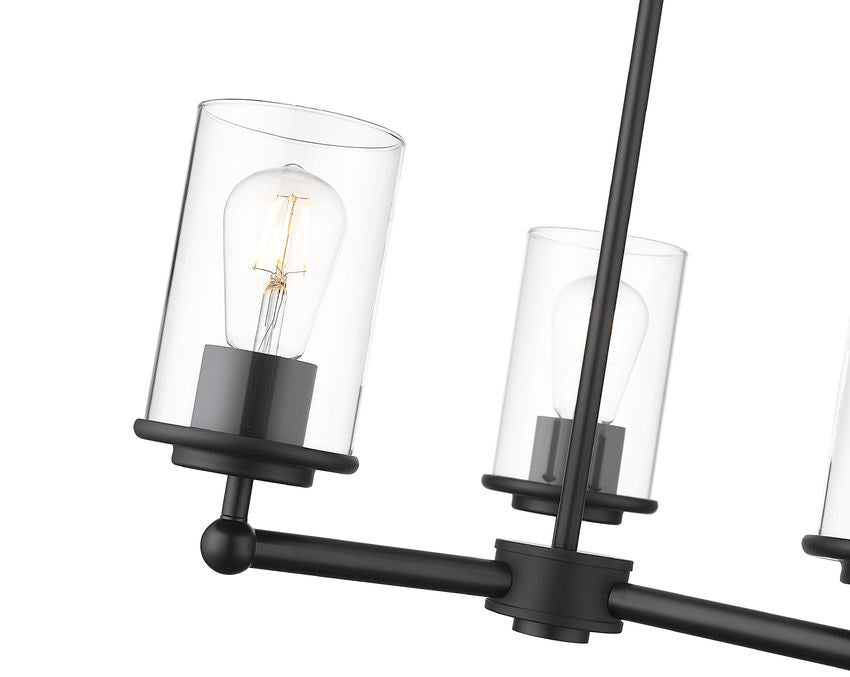 Z-Lite - 742-3MB - Three Light Chandelier - Thayer - Matte Black