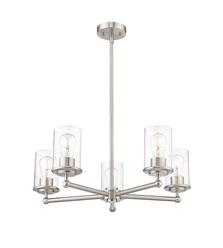 Z-Lite - 742-5BN - Five Light Chandelier - Thayer - Brushed Nickel