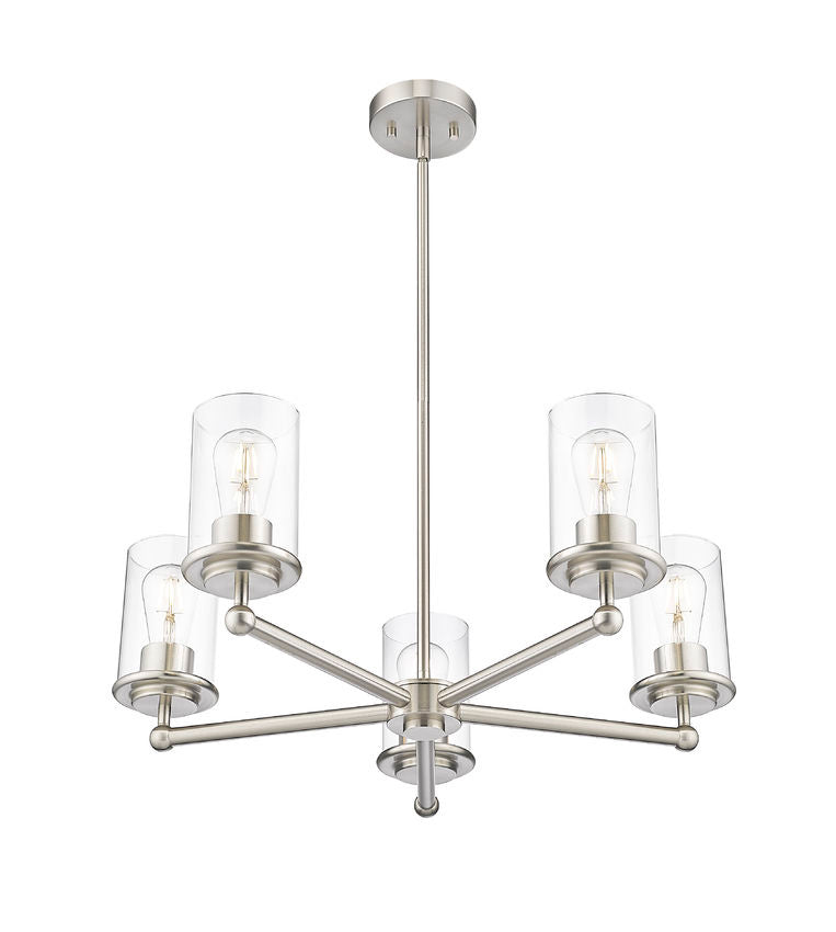 Z-Lite - 742-5BN - Five Light Chandelier - Thayer - Brushed Nickel