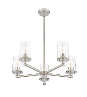 Z-Lite - 742-5BN - Five Light Chandelier - Thayer - Brushed Nickel