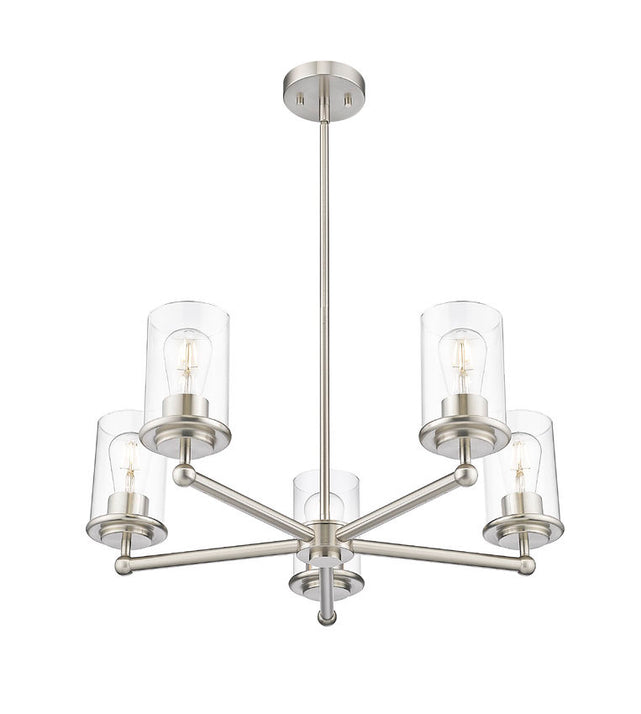 Z-Lite - 742-5BN - Five Light Chandelier - Thayer - Brushed Nickel
