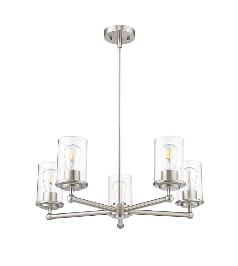 Z-Lite - 742-5BN - Five Light Chandelier - Thayer - Brushed Nickel