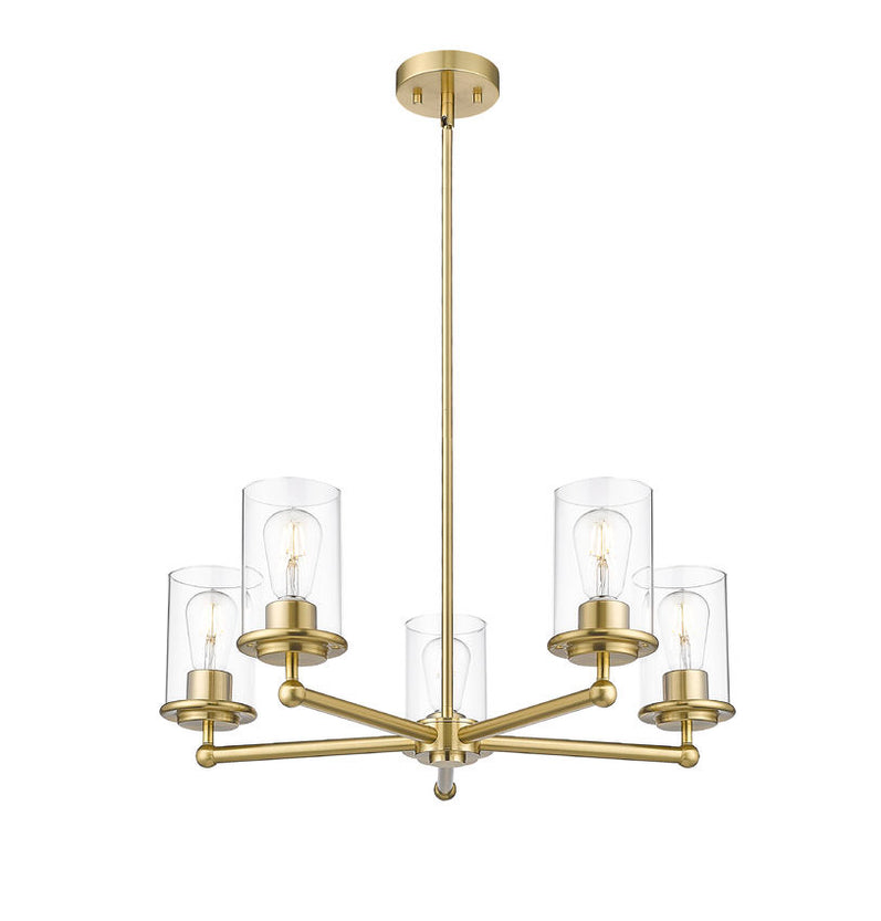 Z-Lite - 742-5LG - Five Light Chandelier - Thayer - Luxe Gold