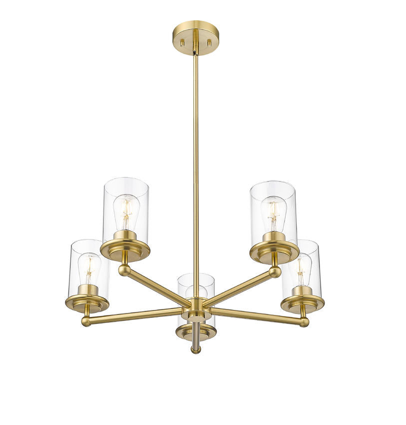 Z-Lite - 742-5LG - Five Light Chandelier - Thayer - Luxe Gold