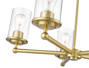 Z-Lite - 742-5LG - Five Light Chandelier - Thayer - Luxe Gold