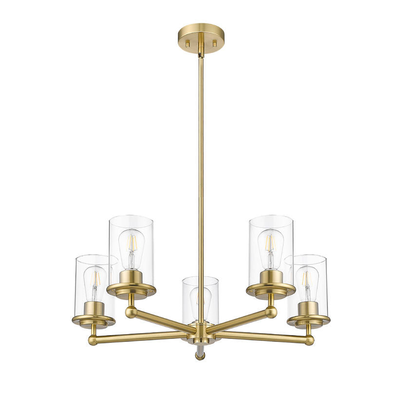 Z-Lite - 742-5LG - Five Light Chandelier - Thayer - Luxe Gold