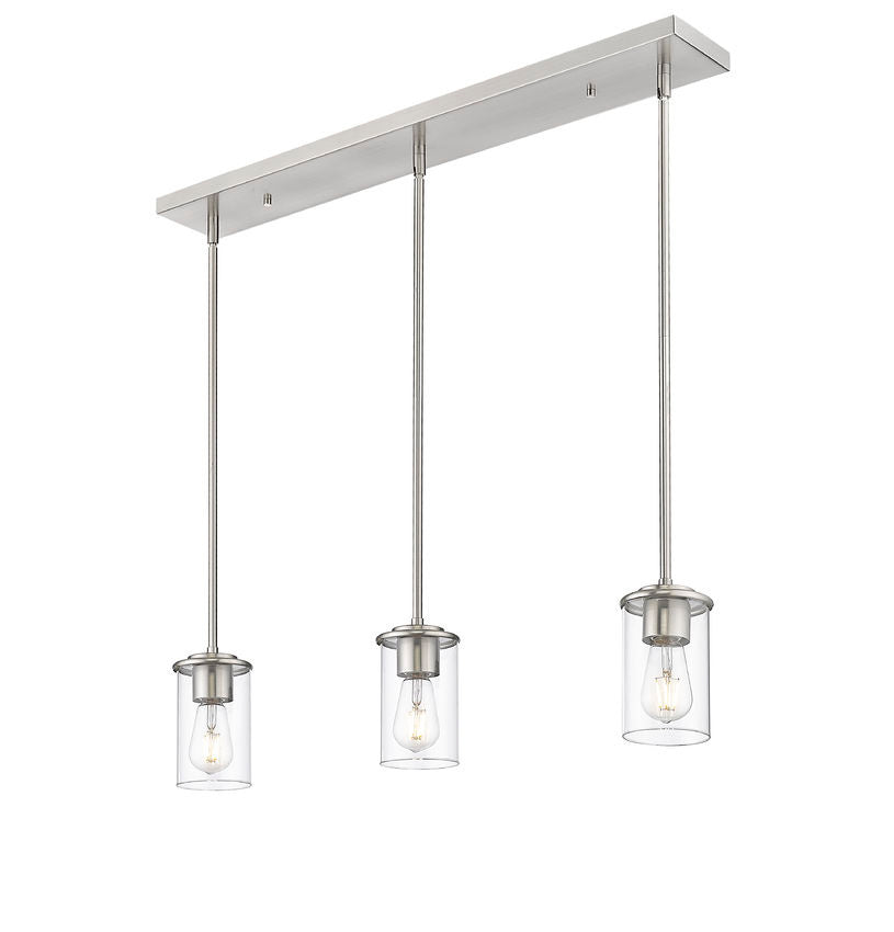 Z-Lite - 742MP-3BN - Three Light Pendant - Thayer - Brushed Nickel