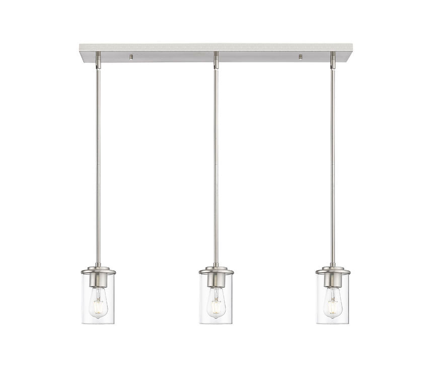 Z-Lite - 742MP-3BN - Three Light Pendant - Thayer - Brushed Nickel