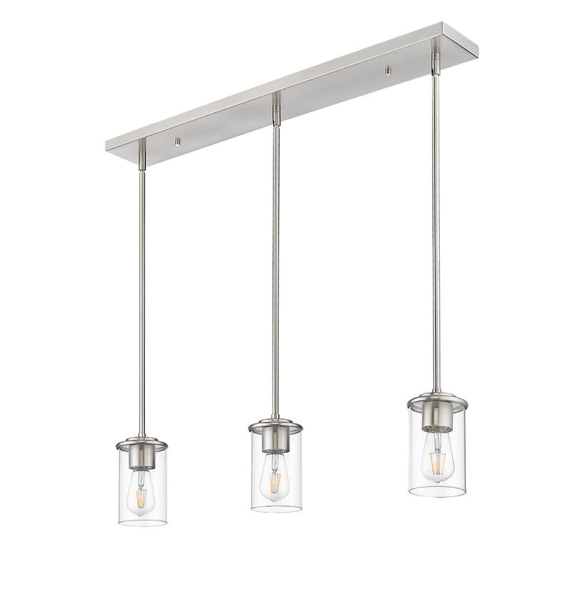 Z-Lite - 742MP-3BN - Three Light Pendant - Thayer - Brushed Nickel