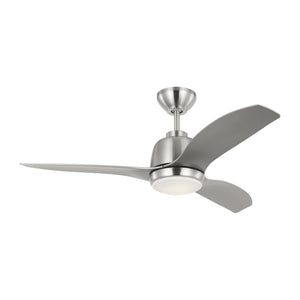 Visual Comfort Fan - 3AVLR44BSD - 44"Ceiling Fan - Avila - Brushed Steel