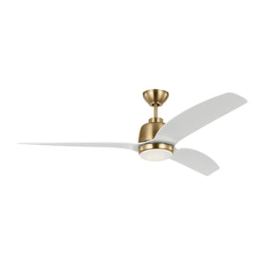 Visual Comfort Fan - 3AVLR60SBD - 60"Ceiling Fan - Avila - Satin Brass