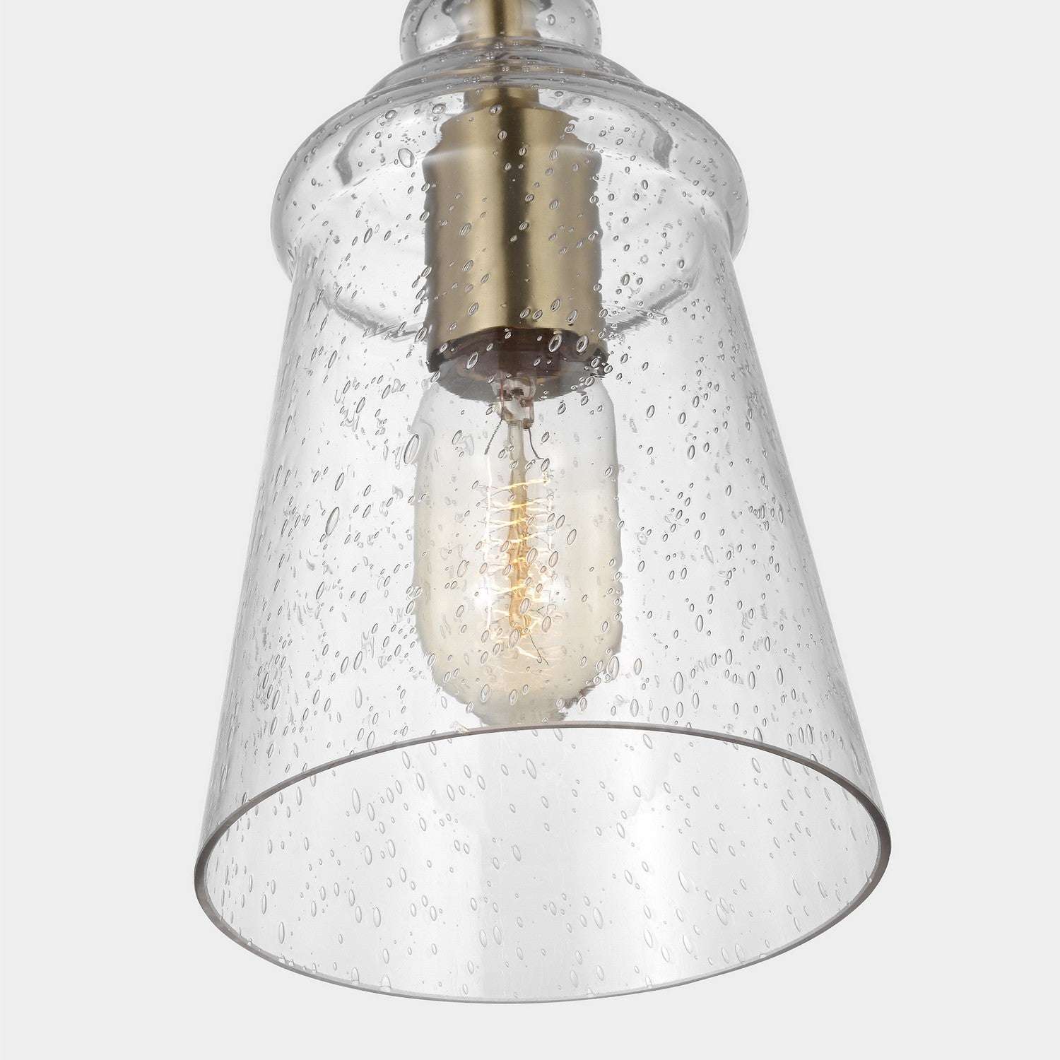 Generation Lighting. - P1449SB - One Light Mini Pendant - Loras - Satin Brass