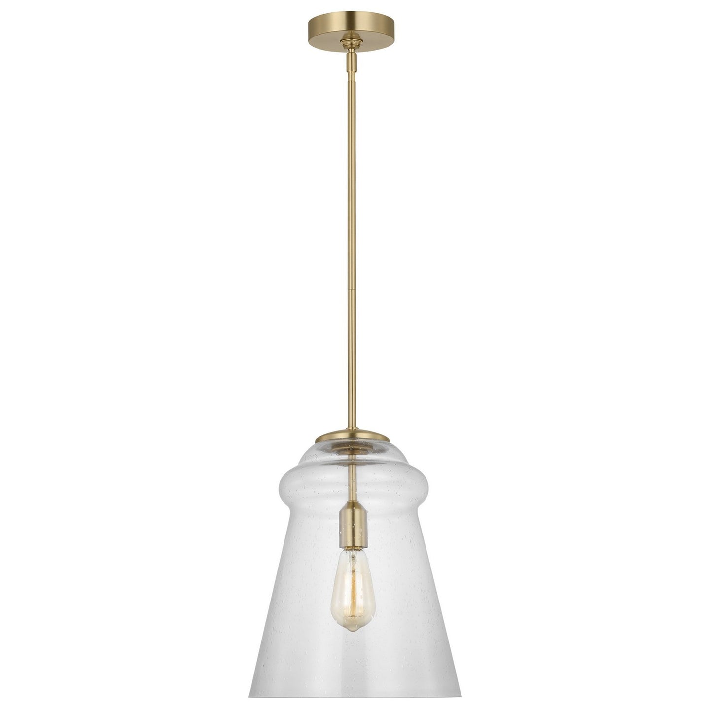 Generation Lighting - P1459SB - One Light Pendant - Loras - Satin Brass