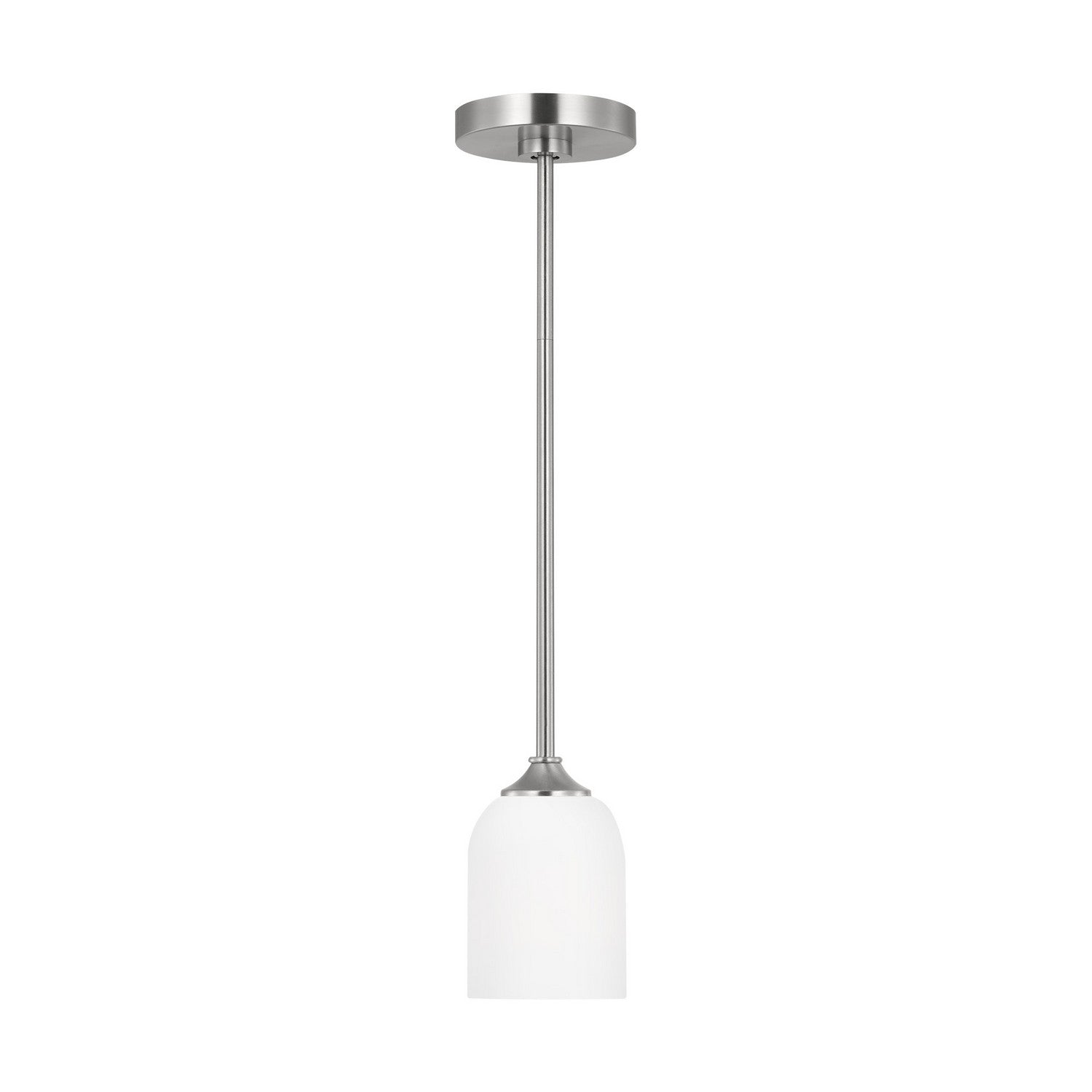 Generation Lighting. - GLP1021BS - One Light Mini Pendant - Emile - Brushed Steel