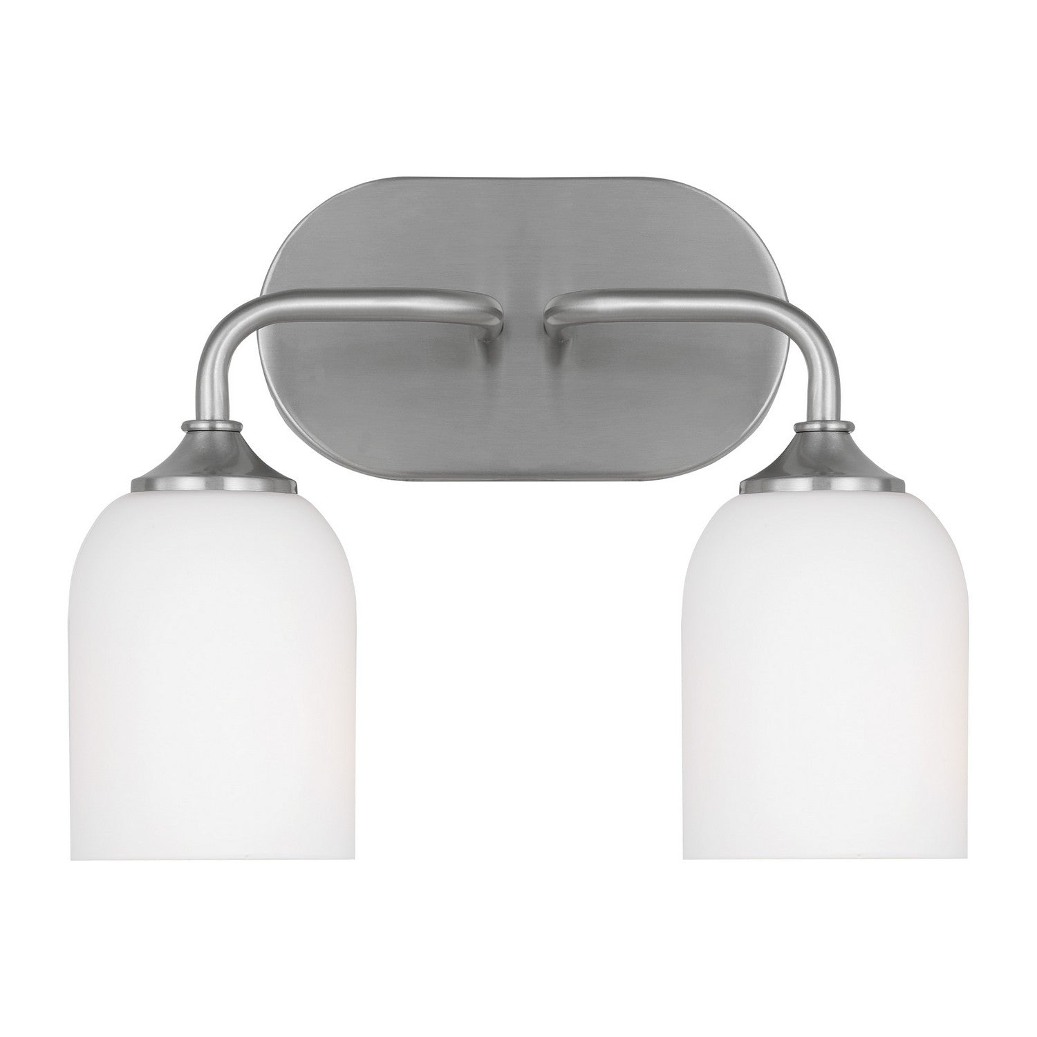 Generation Lighting. - GLV1022BS - Two Light Vanity - Emile - Brushed Steel