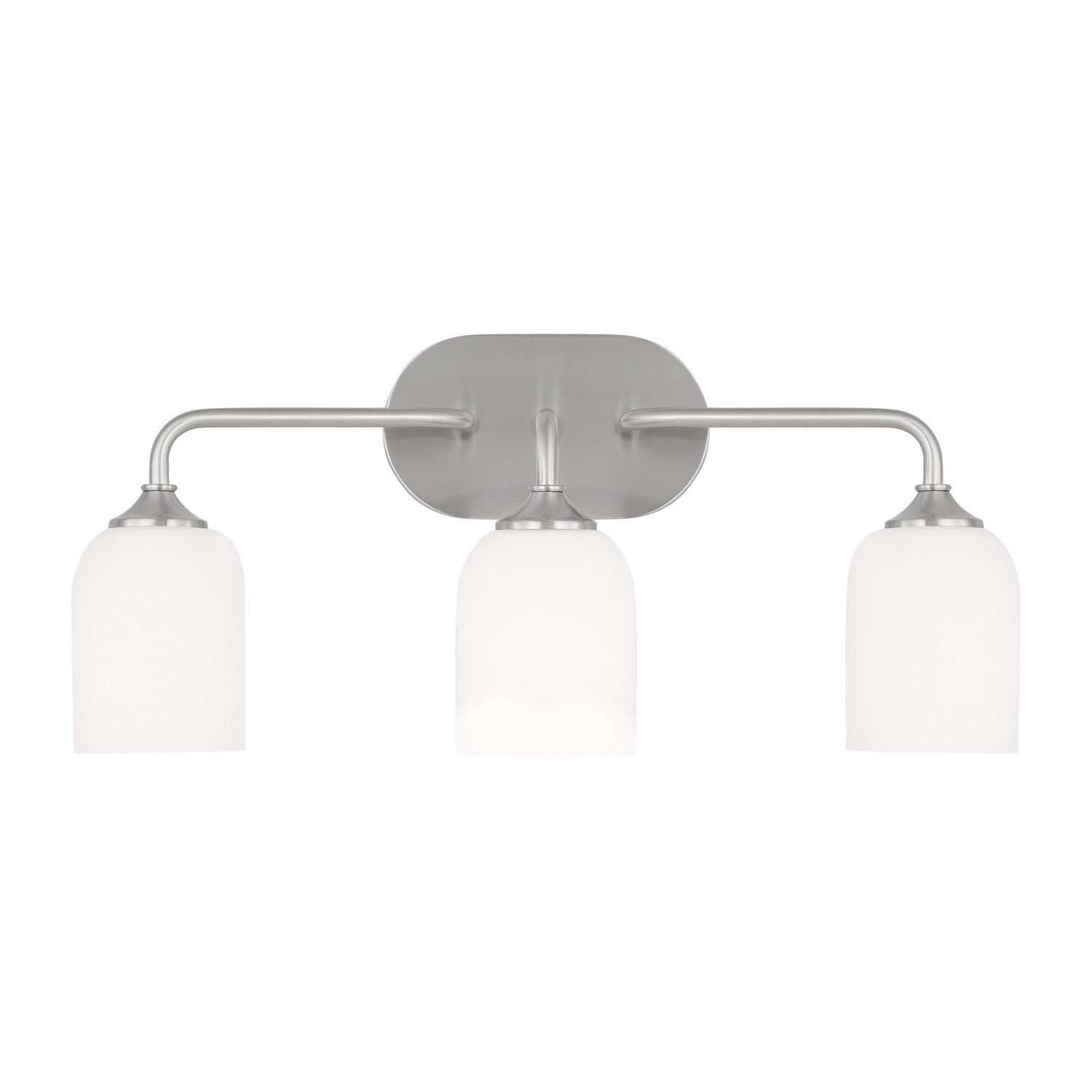 Generation Lighting. - GLV1023BS - Three Light Vanity - Emile - Brushed Steel