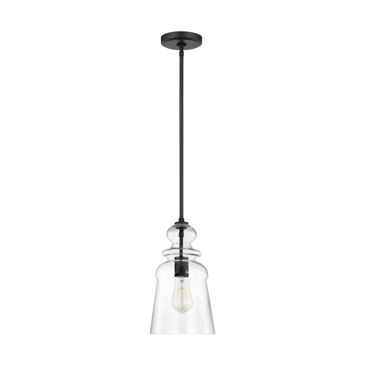 Generation Lighting. - 6536901-112 - One Light Pendant - Kea - Midnight Black