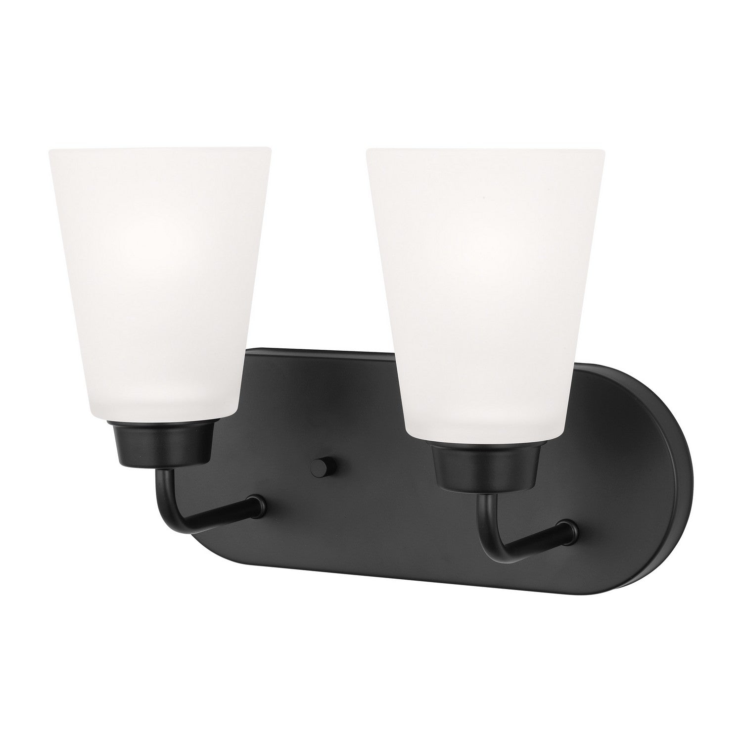 Generation Lighting. - 4415202-112 - Two Light Wall / Bath - Kerrville - Midnight Black