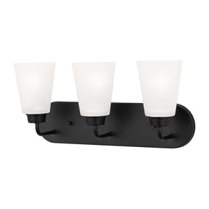 Generation Lighting. - 4415203-112 - Three Light Wall / Bath - Kerrville - Midnight Black